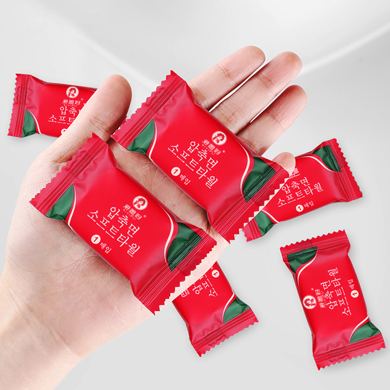 Packaged Five Disposable Compressed Towels - Image 2