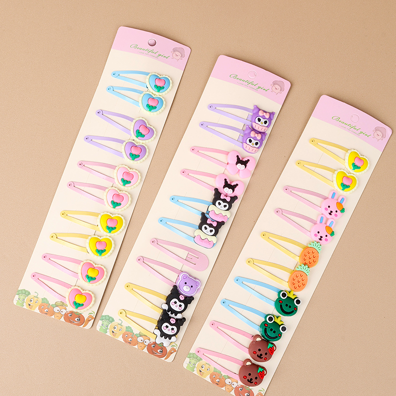 Bags of five pairs of color resin accessories BB clip