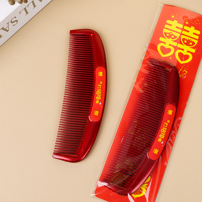2526 花配红梳子(新月形)