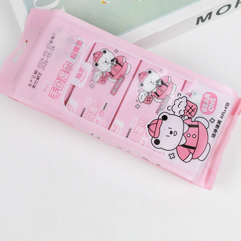Hanrou 1057 Mini Four-Pack Wet Wipes (1408) - 이미지 2