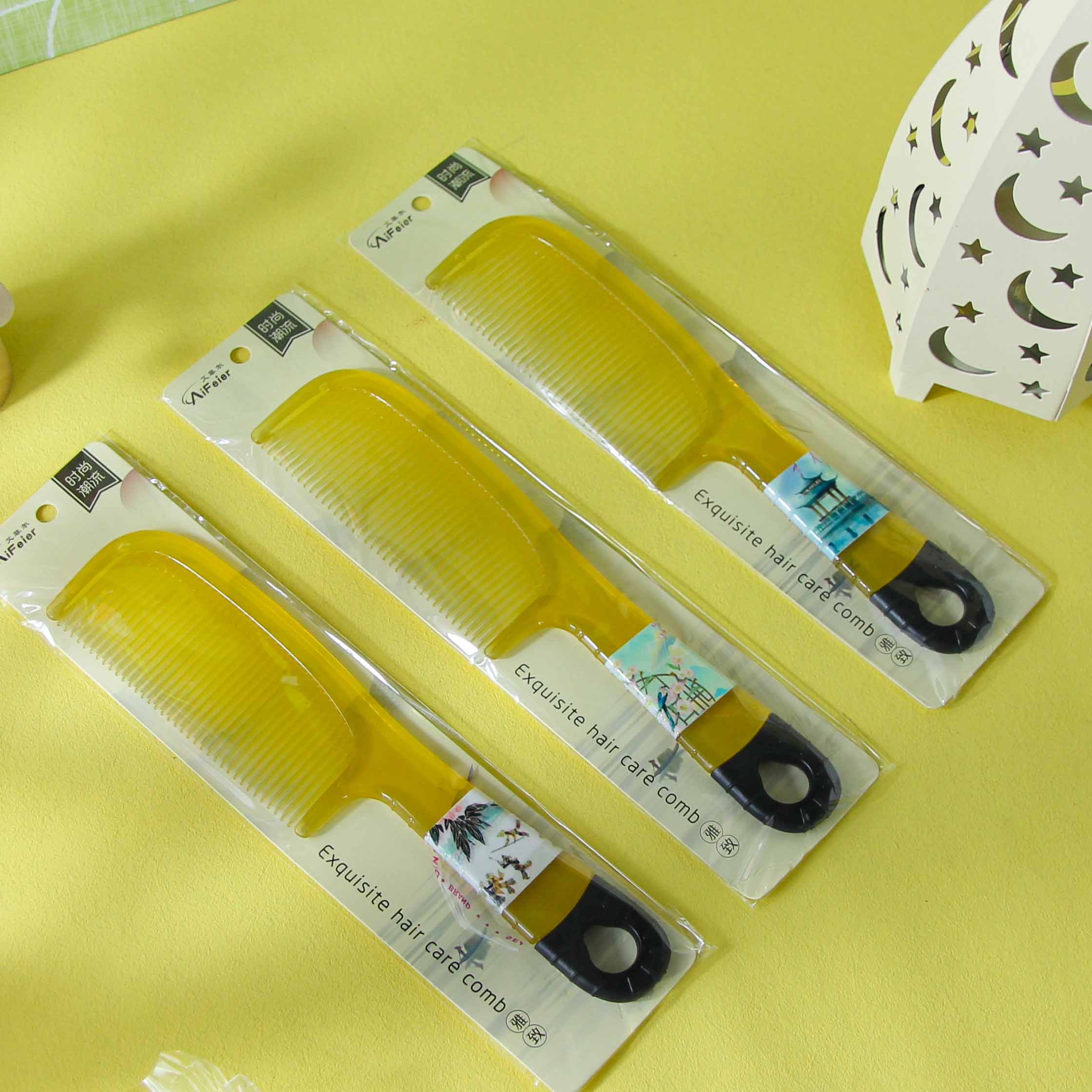 9958 Printed Cow Horn Comb - Image 2