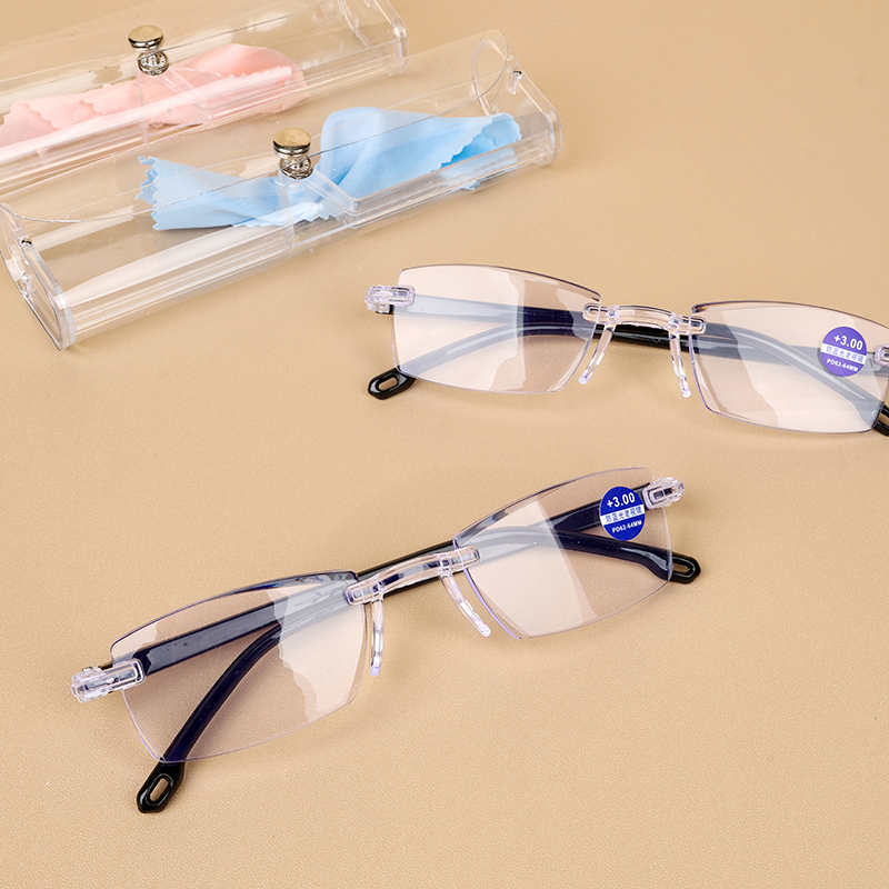 Soft box anti-blue light reading glasses 300 degrees