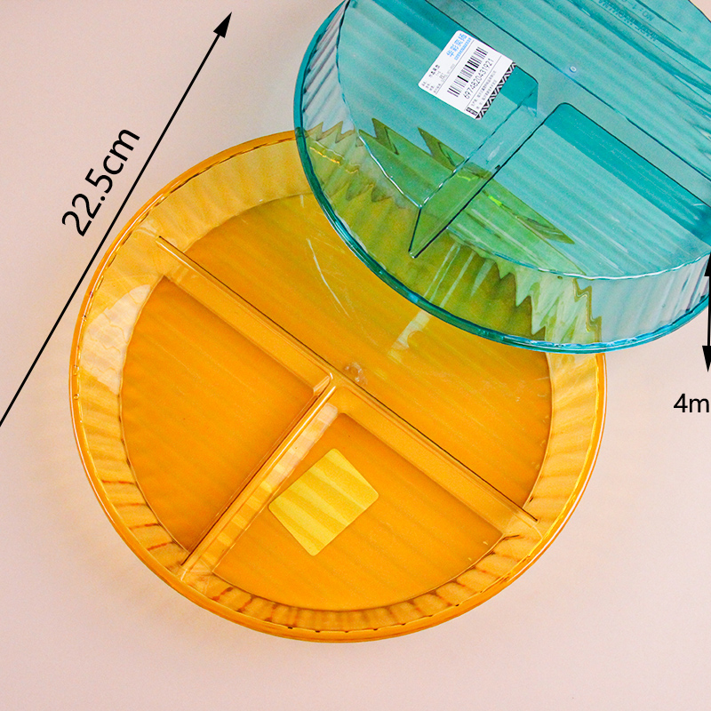 Hc1-6 Three-Compartment Crystal Fruit Plate