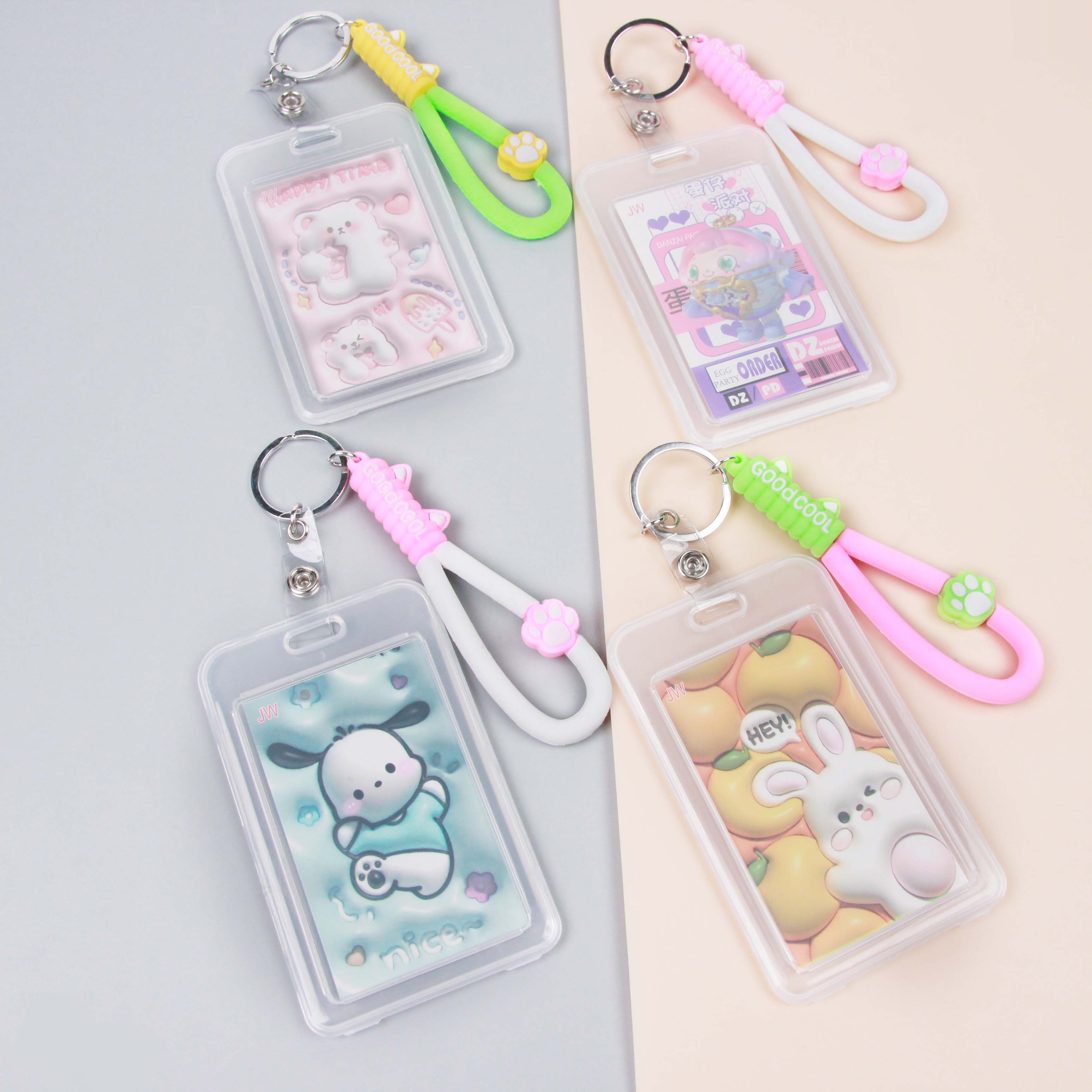 Jw-678 Jelly Cat Paw String Card Holder (Short String) - Ảnh 4