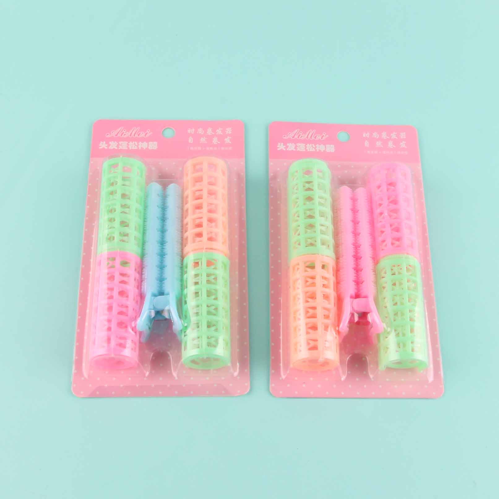 4 Curlers + Fluffy Clip