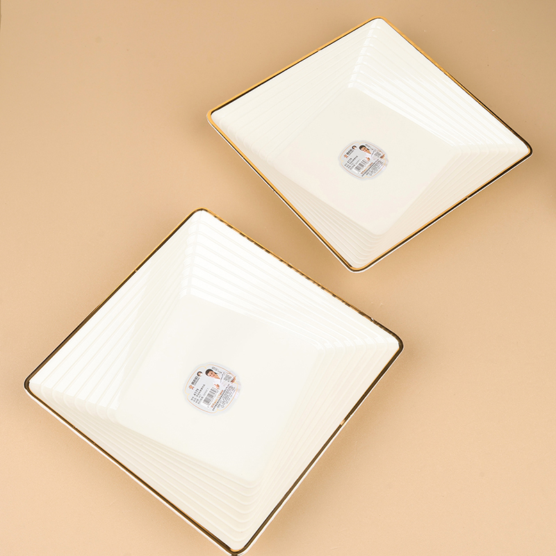 6179 bronzing square fruit plate (21*21*4cm)