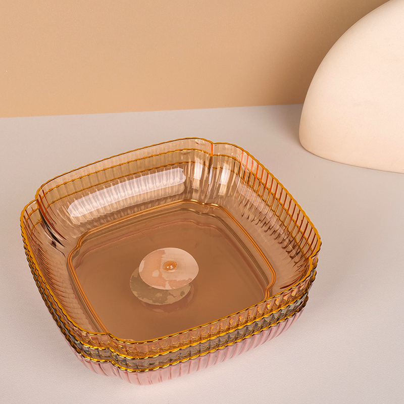 7102 Boutique Bronzing Square Fruit Plate - Image 3