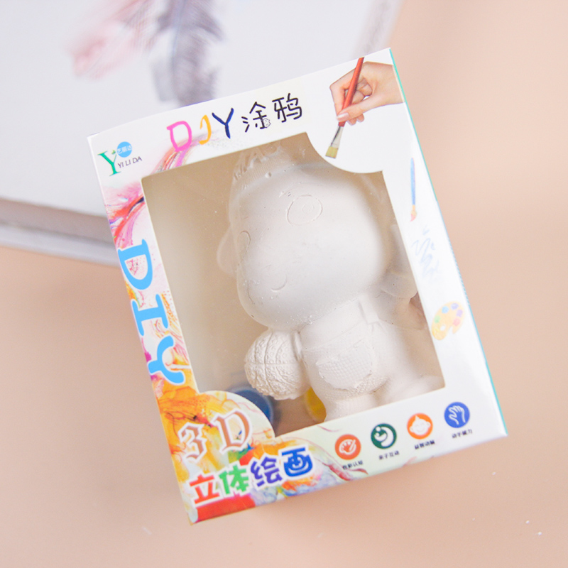 3D Boxed Gypsum Doll