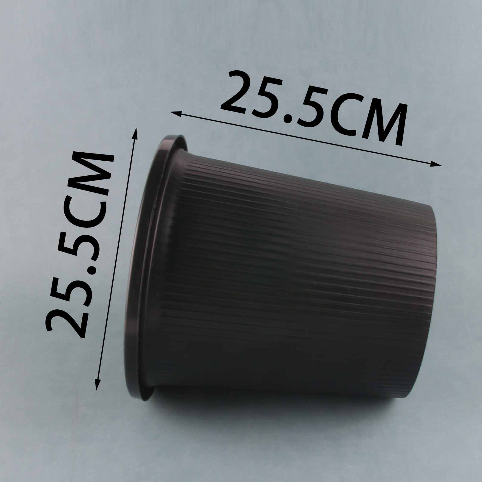 8011 Vertical Stripe Black Trash Can