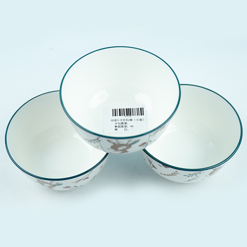 Printed 5-Inch Salad Bowl (Deer) - Image 3