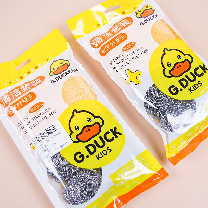 Little Yellow Duck 1077 Stainless Steel Scourers + Cleaning Sponges - Image 3