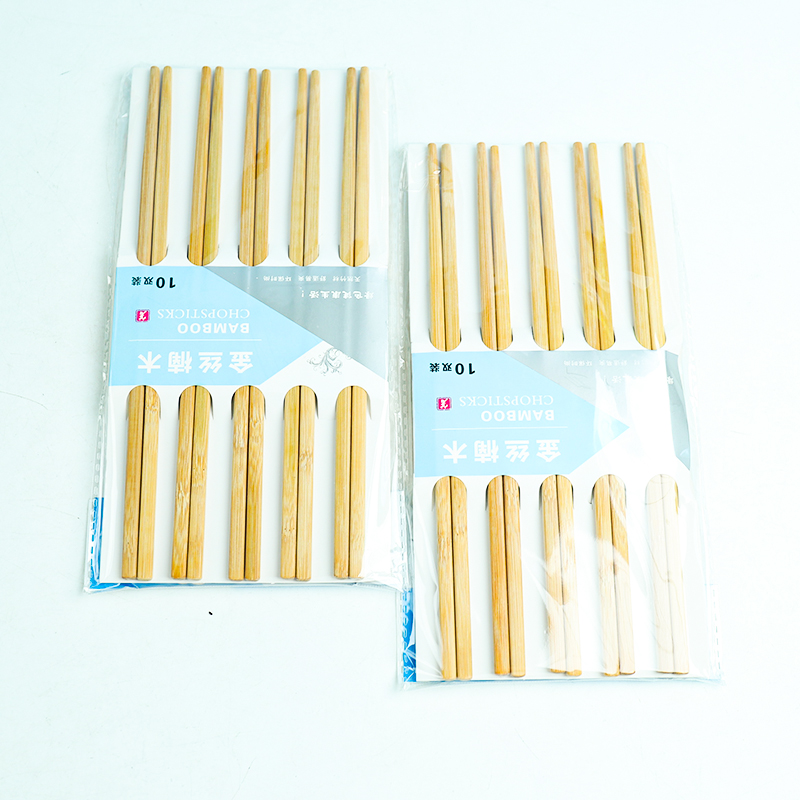 10 pairs of gold wire iron wooden chopsticks 0695 - Image 2