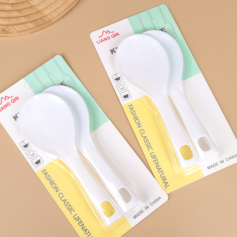 286-B2 White Transparent Standing Spoon Mixed