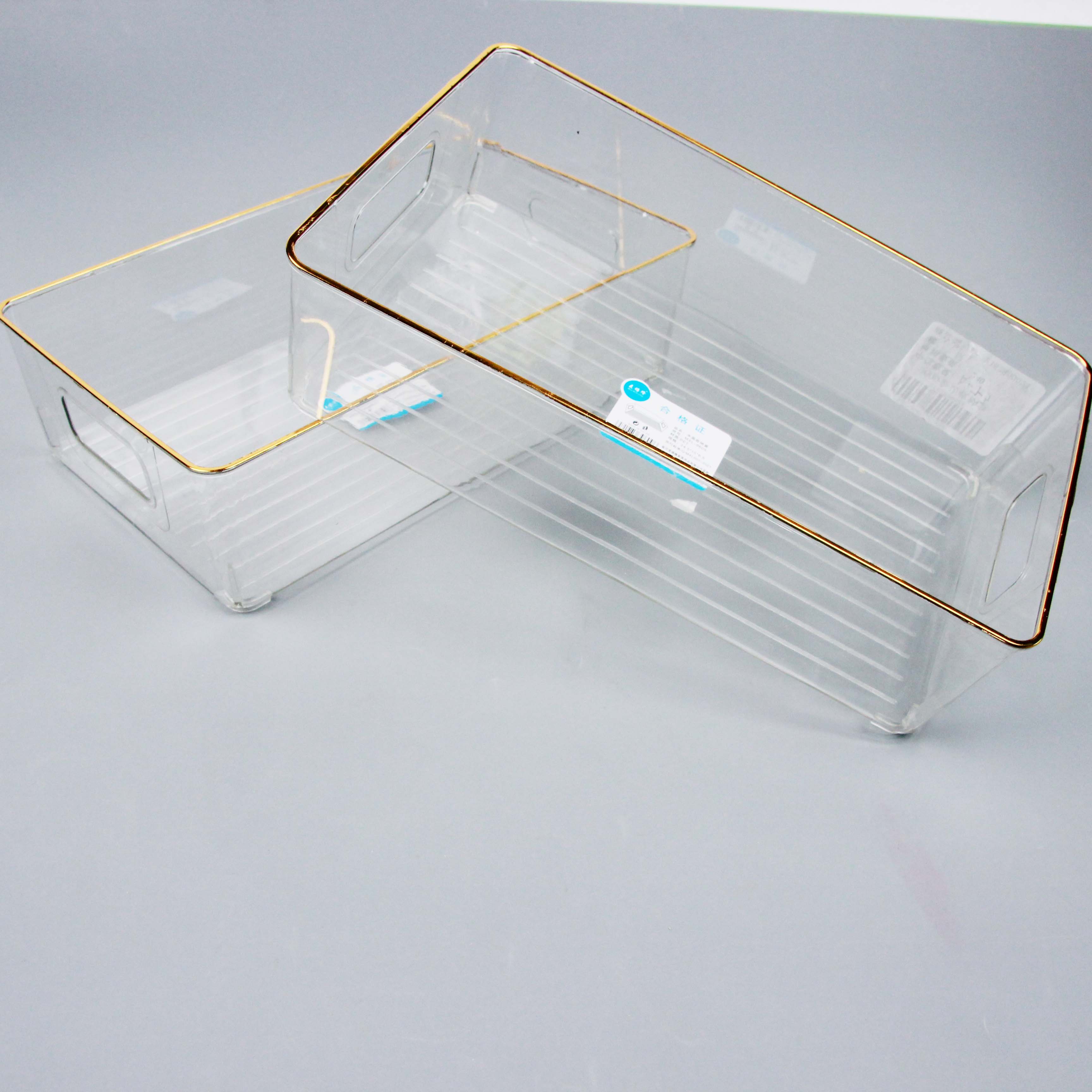 9609 Gold-Rimmed Storage Box