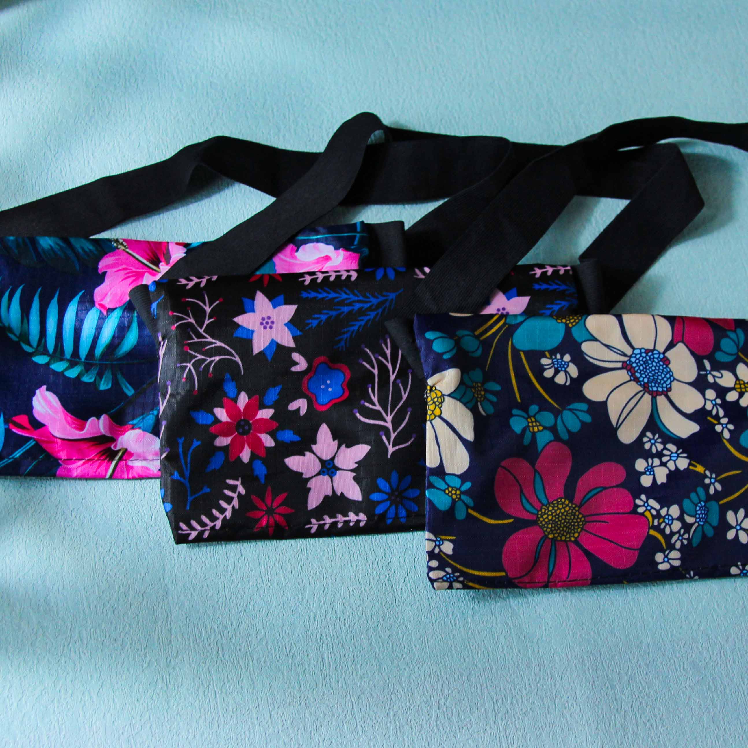 Floral Waterproof Elastic Waist Bag - 이미지 2