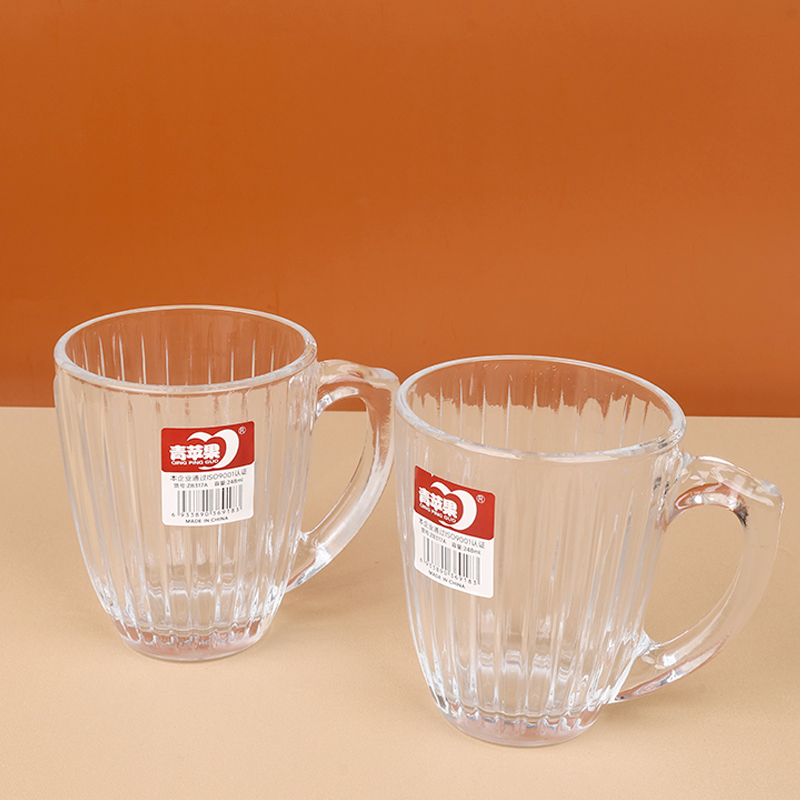 Green Apple ZB317 glass cup (flower random)