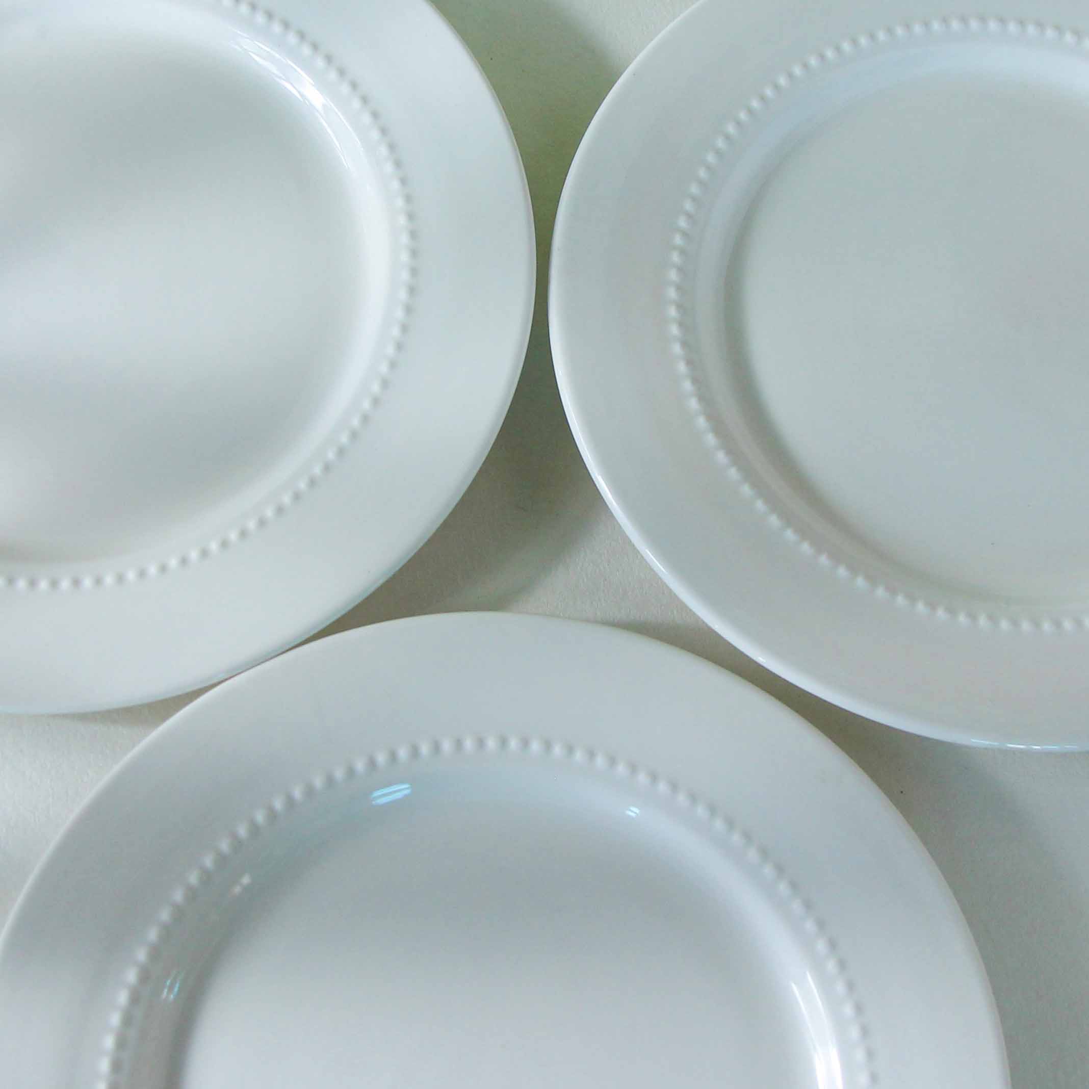 White 9.5 inch flat plate - Image 2