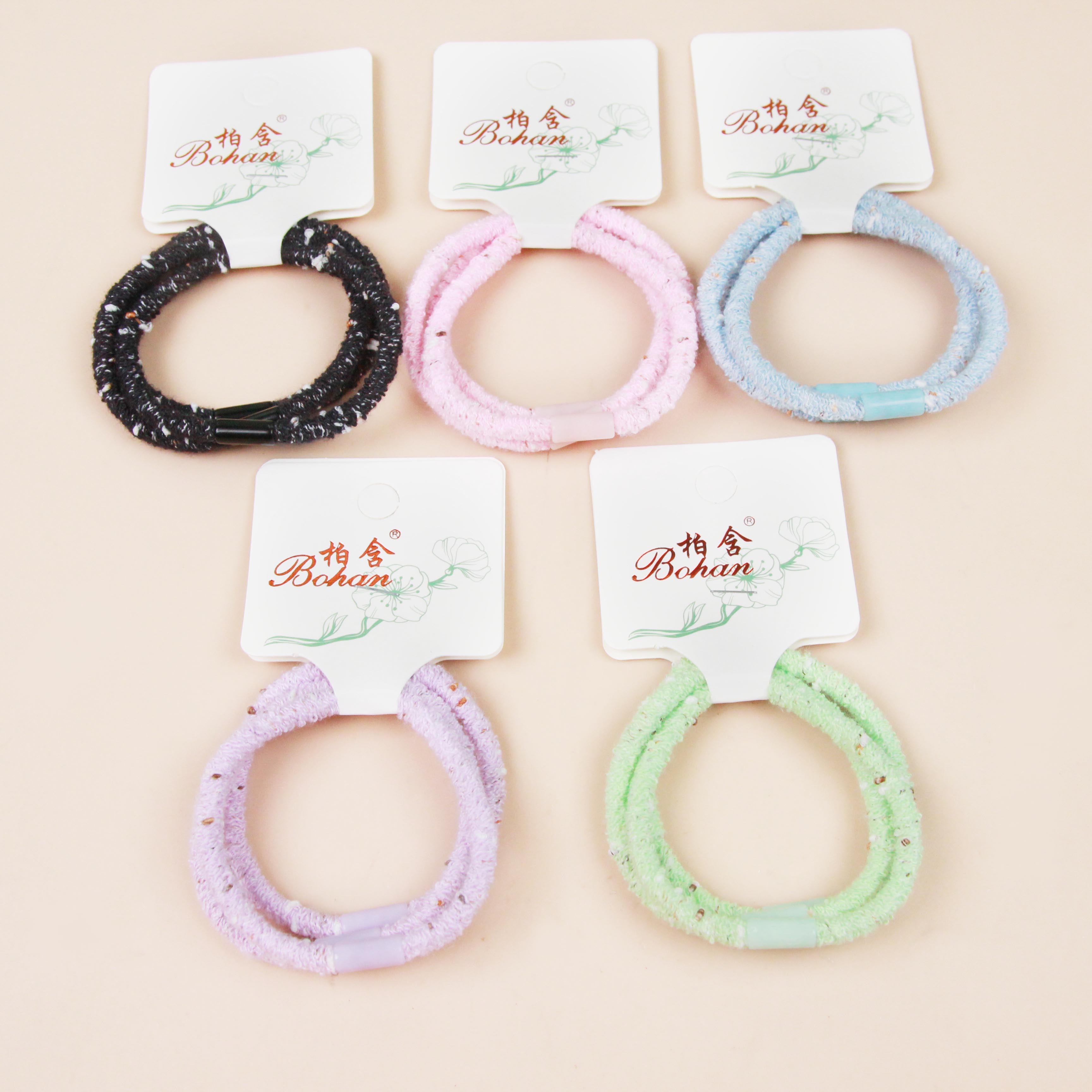 Three Simple Colorful Basic Hair Ties - Image 3