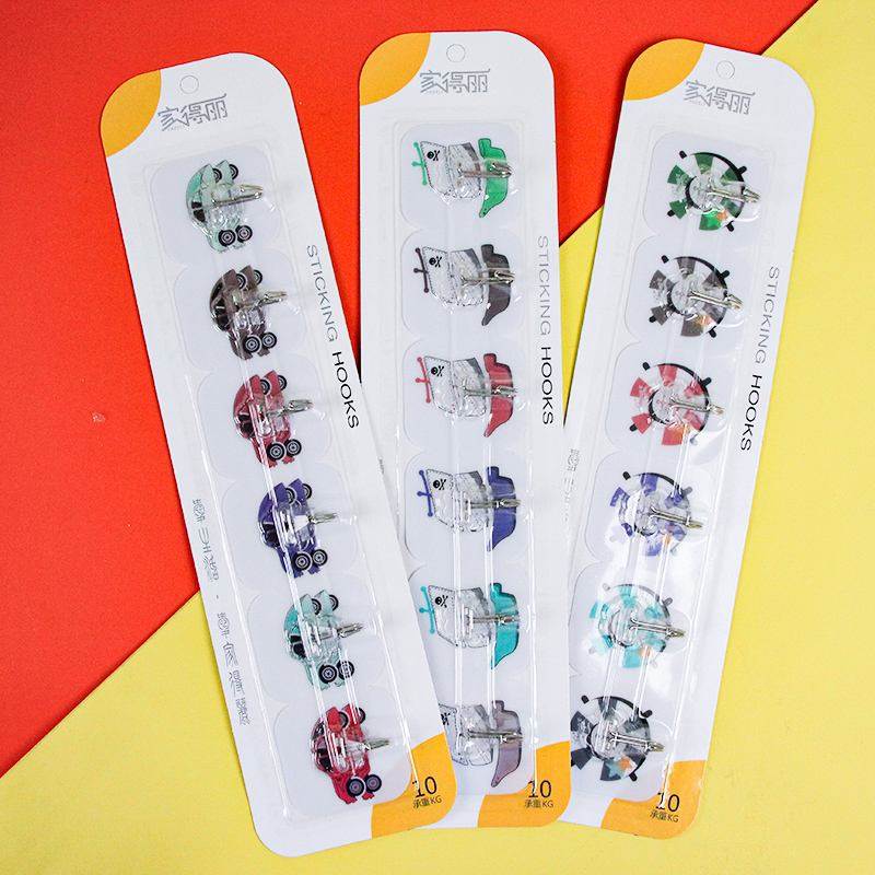 Jdl-8029 Colorful Traceless Hooks (20/Pack)