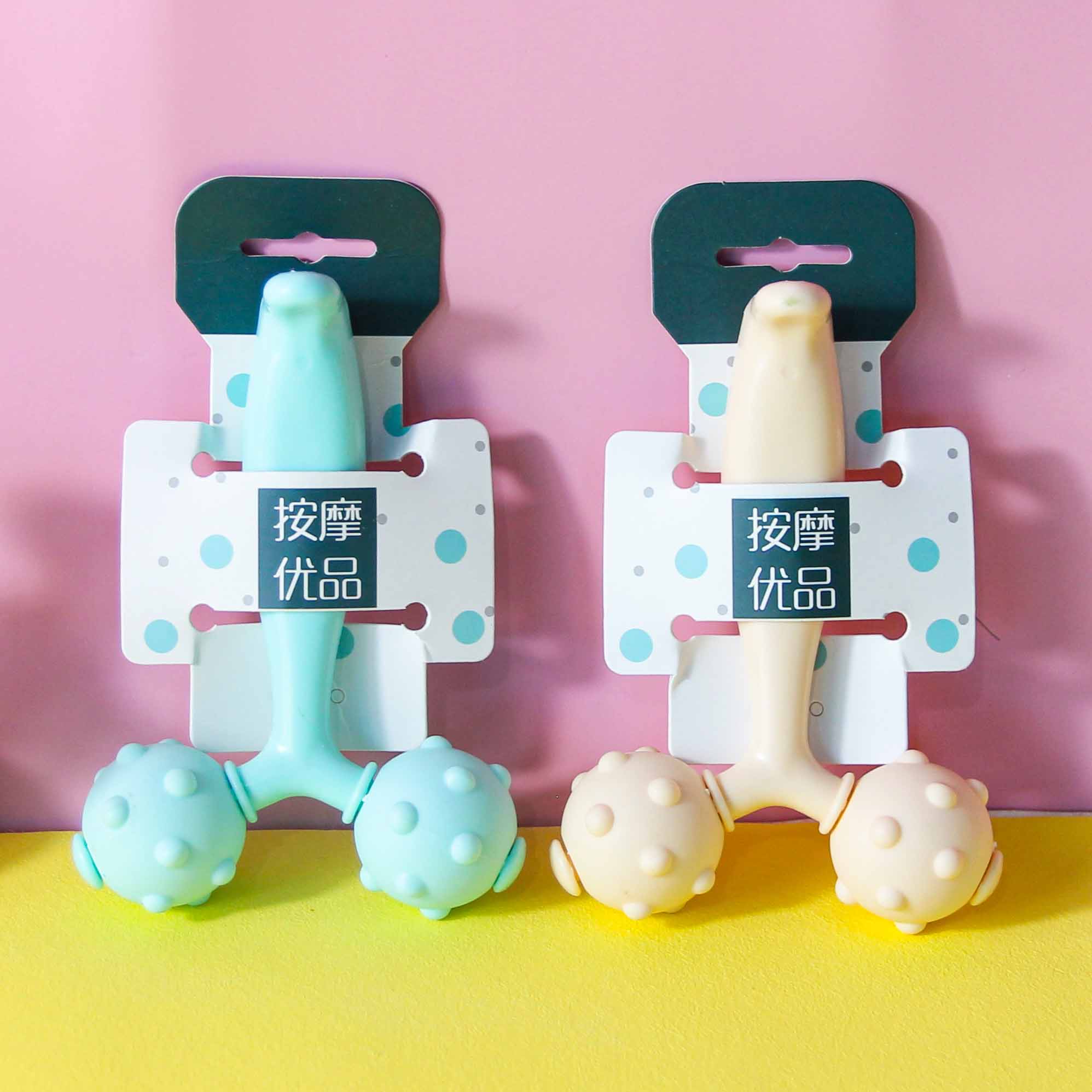 Blister-Packed Y-Shaped Double Ball Massager