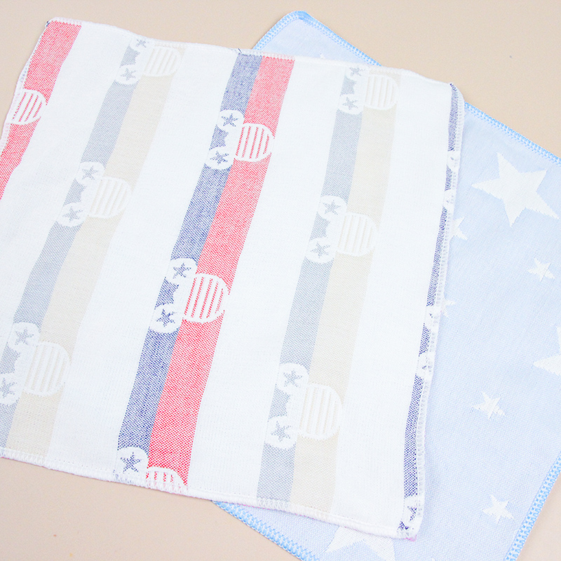 30*30 Pure Cotton Gauze Handkerchief (Random Color)