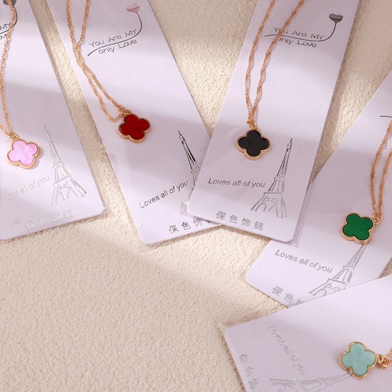 Fashion Lucky Grass Water Ripple Necklace