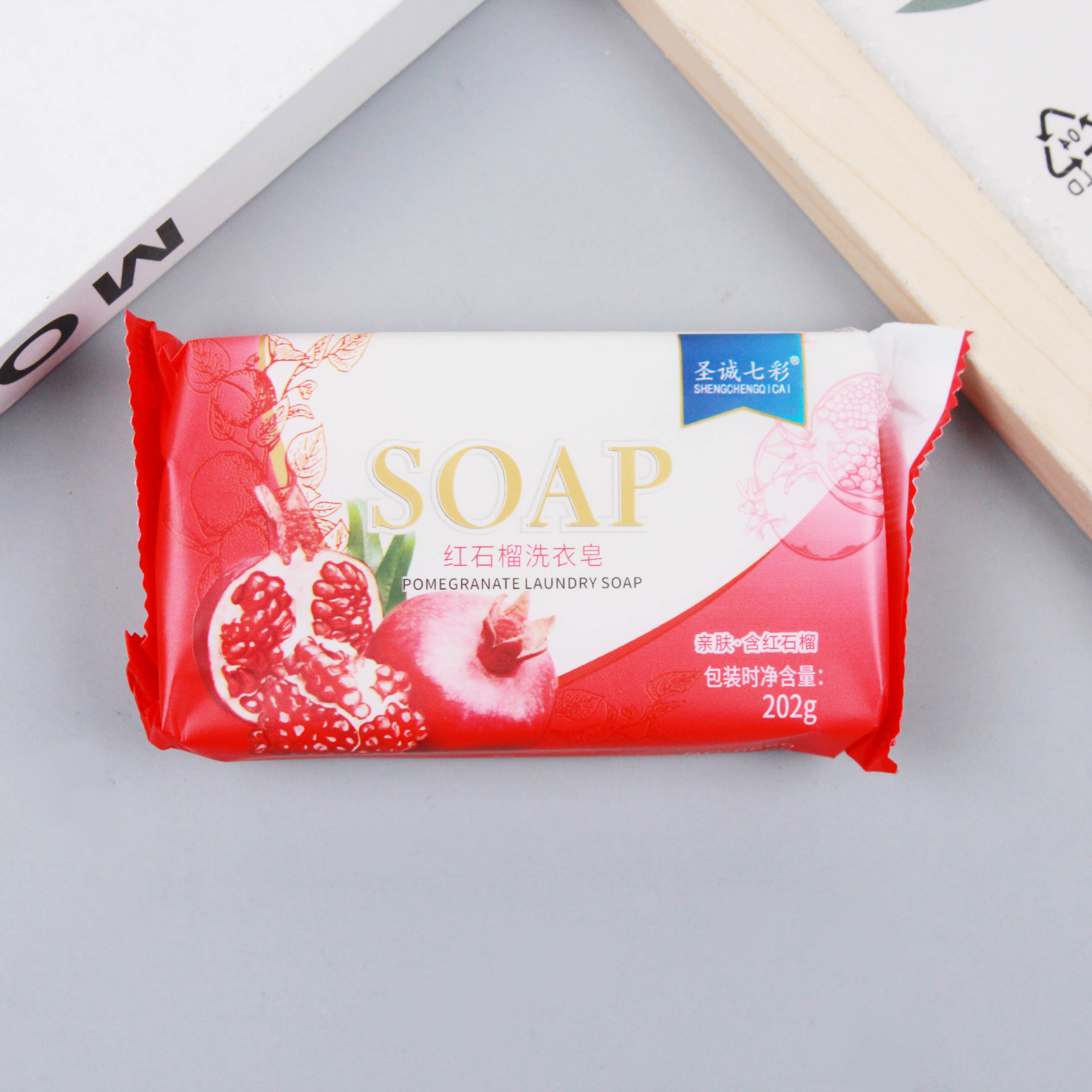 ●Shengcheng Colorful 0660 Red Pomegranate Laundry Soap●