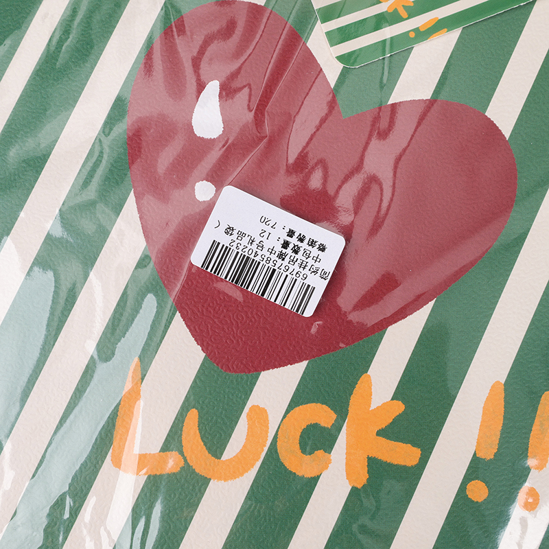 Túi quà cỡ trung bình có thẻ treo đơn giản (dạng đứng) 18,5 x 24 x 10