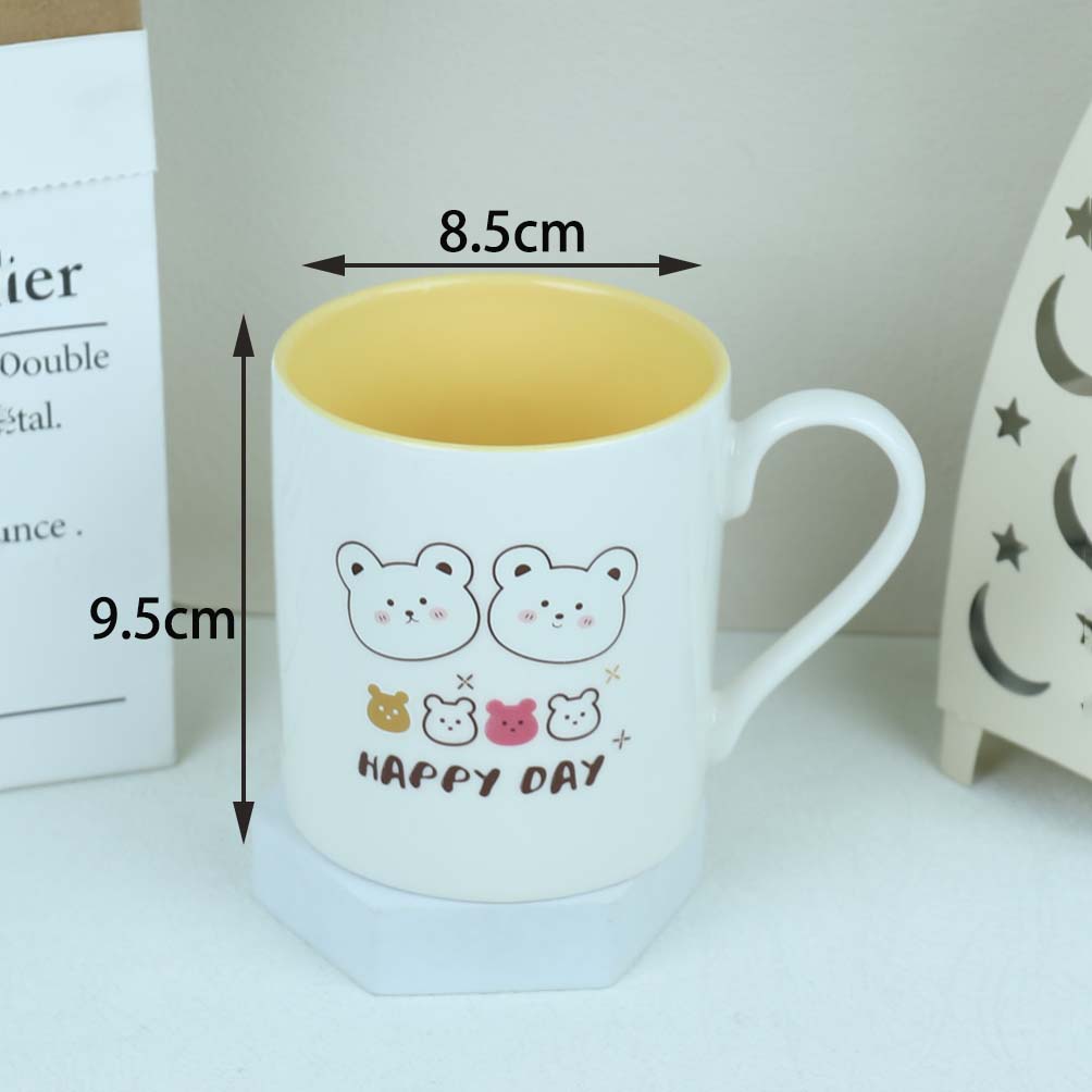 C117 Baked Flower Ceramic Cup (Random Pattern) - Image 3