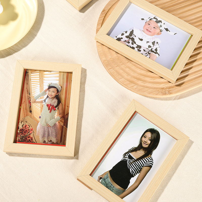 Fine imitation wood photo frame (6 inches) - Image 4
