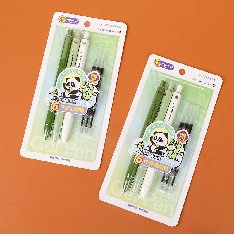 6pcs Panda Gel Pen Set