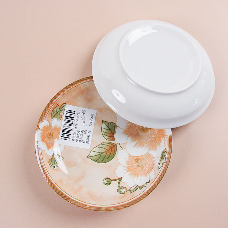 6 Inch Bone China Camellia Fruit Plate