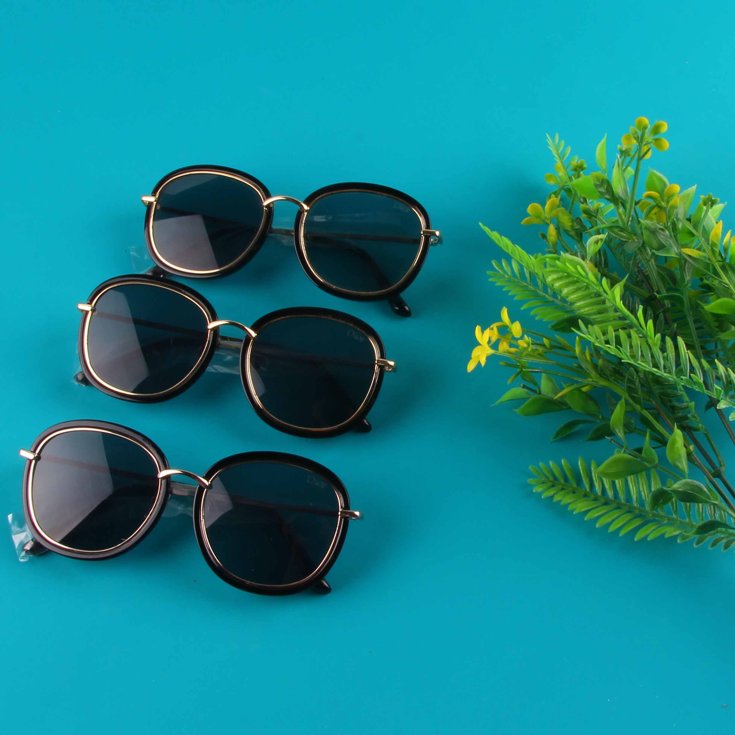 Metal Rim Women Sunglasses Plastic 80344