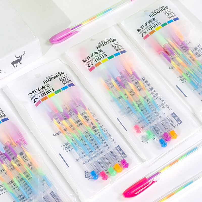 Rainbow Journal Pen 5-Pack