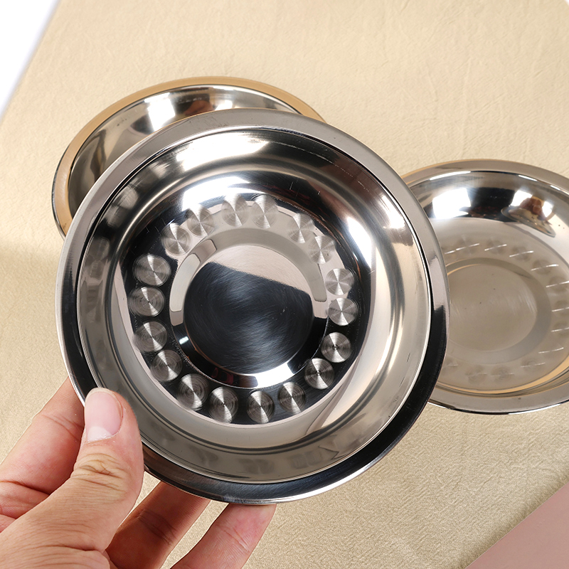 12cm Large Stainless Steel Small Plate