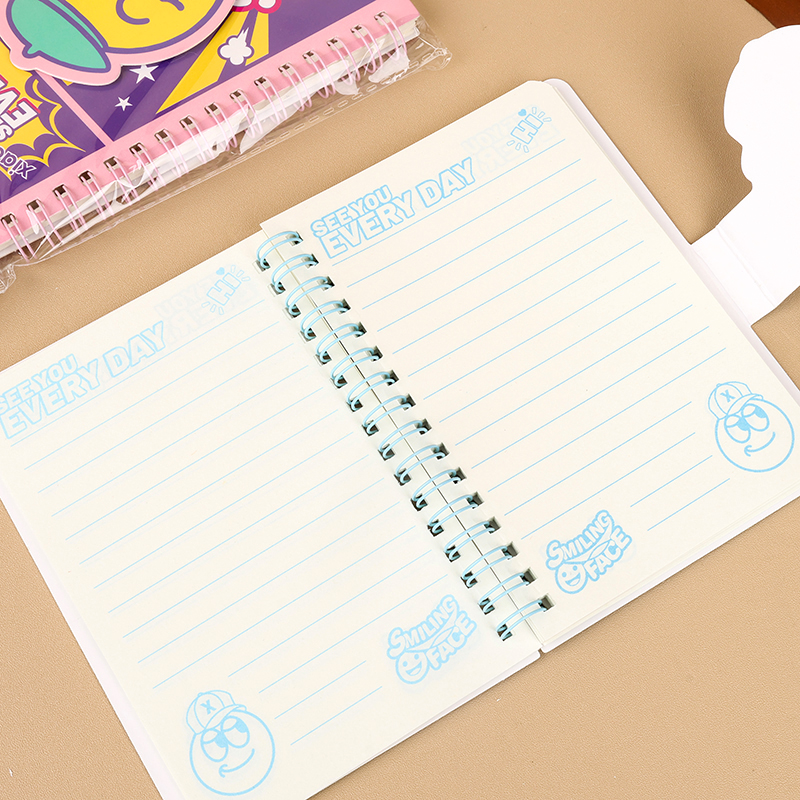 Smiley Magnetic Spiral Notebook