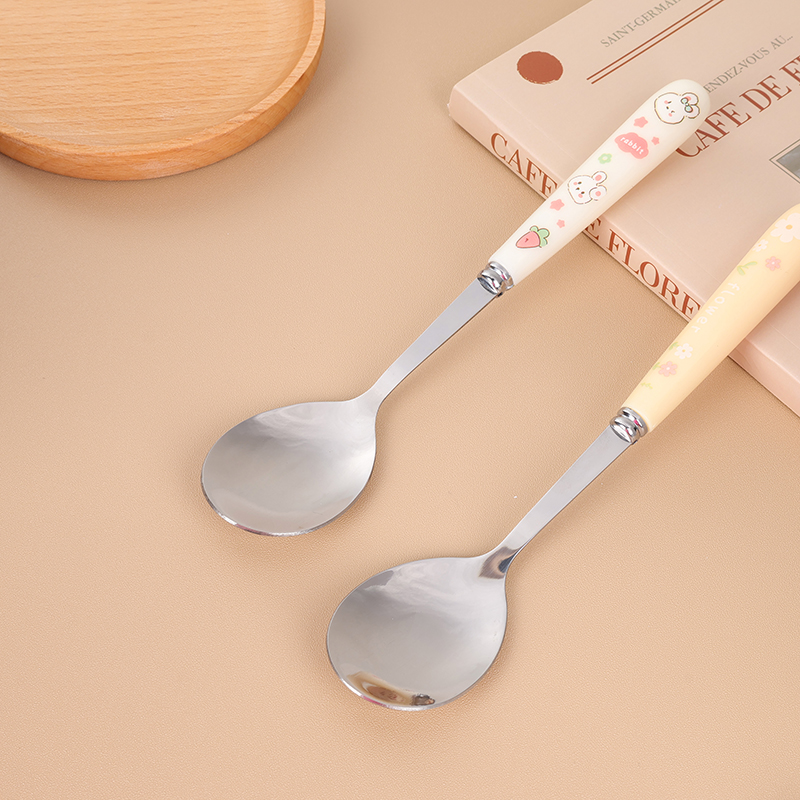 Cartoon Round Spoon with Long Handle