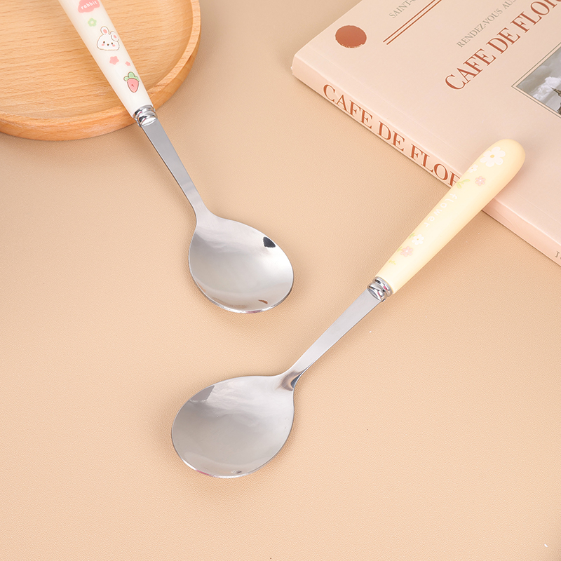 Cartoon Round Spoon with Long Handle