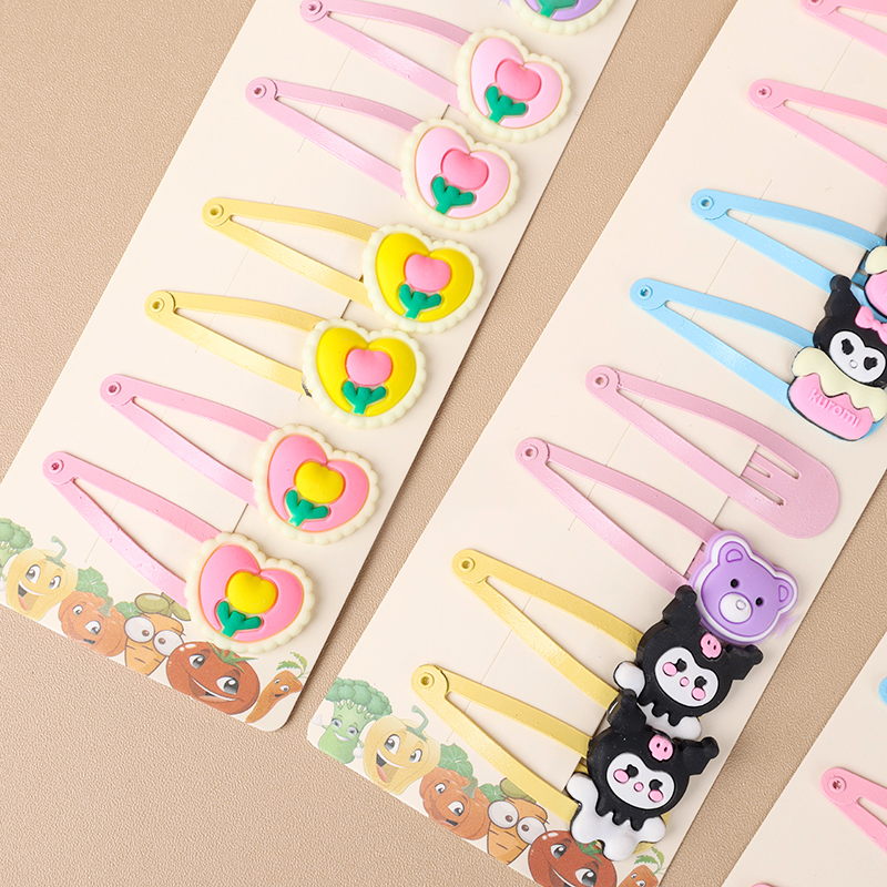 ABS BB Hair Clip 5-Pair Color Resin Set Code 4011200264