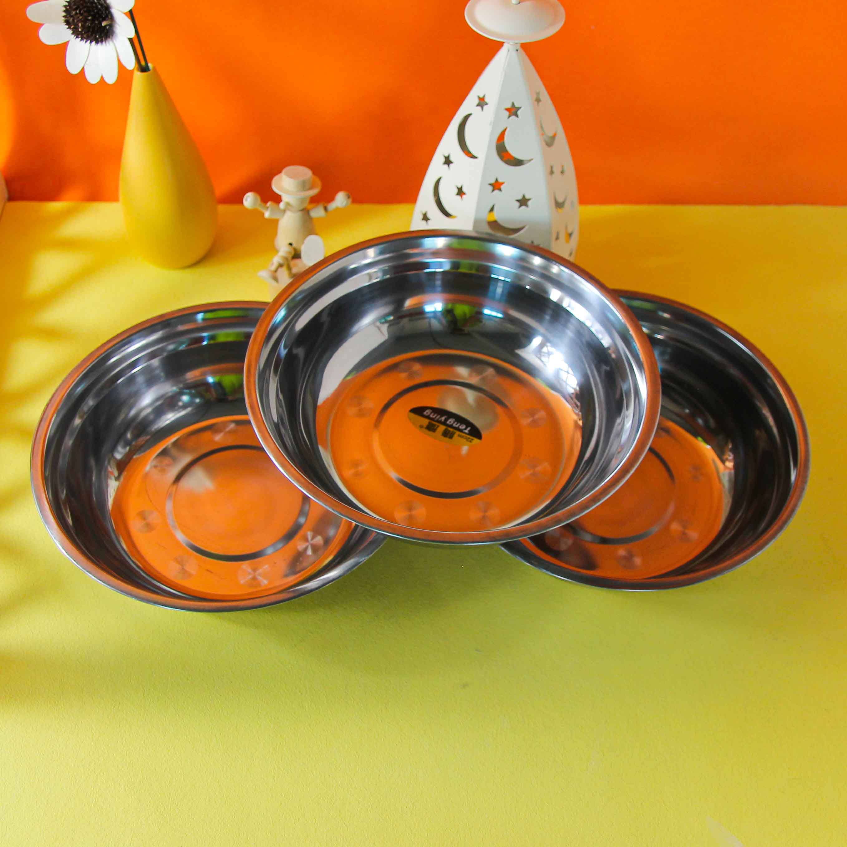 Tengying 22 Thickened Soup Bowl with Magnet Stainless Steel