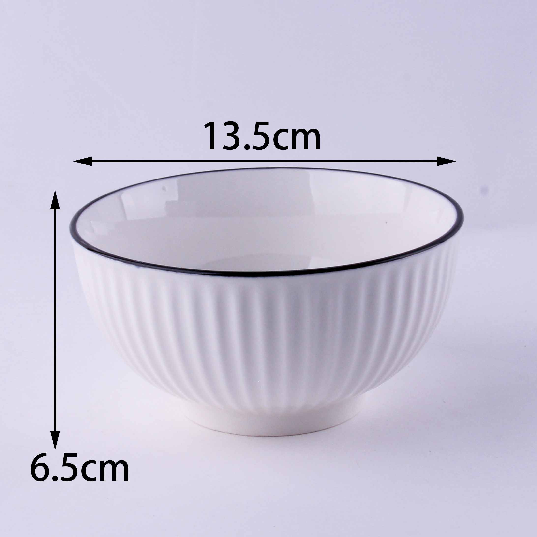 5 Inch Yamada Black Rim Bowl