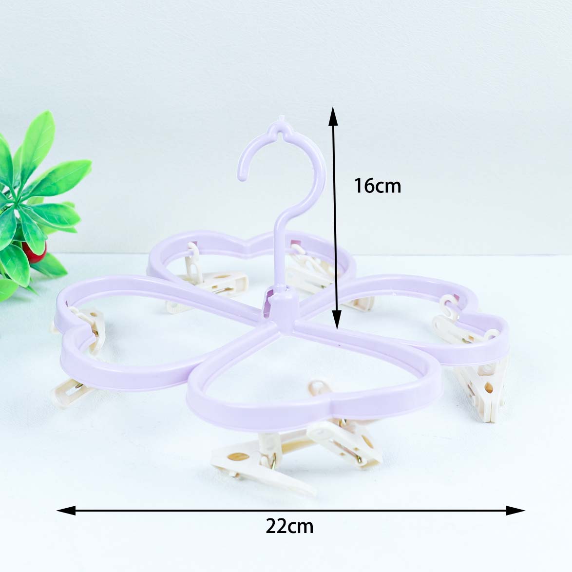 Bright Color Plum Blossom PP Clothes Pins 25 Piece