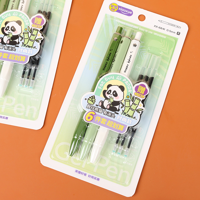 6pcs Panda Gel Pen Set