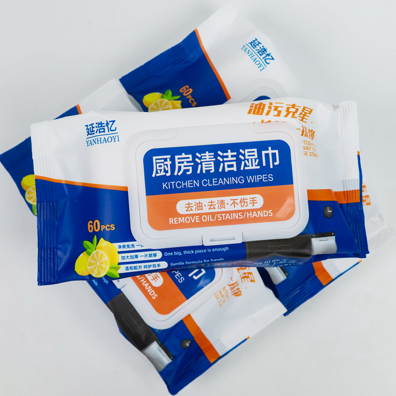 Kitchen Cleaning Wet Wipes 60 Sheets