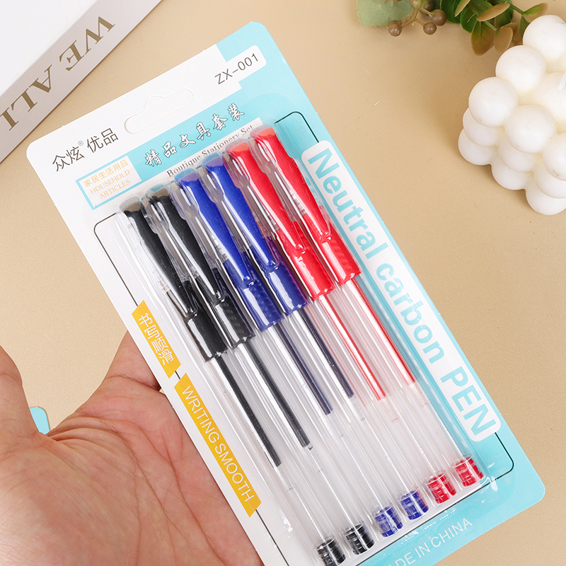 Assorted Color Office Pen 6-Pack
