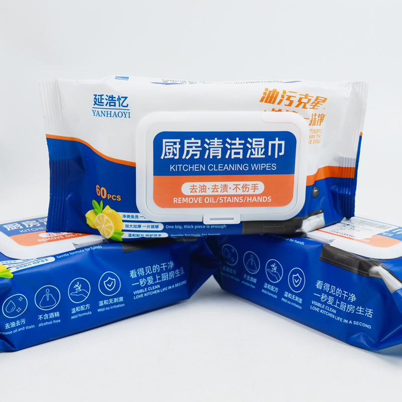 Kitchen Cleaning Wet Wipes 60 Sheets