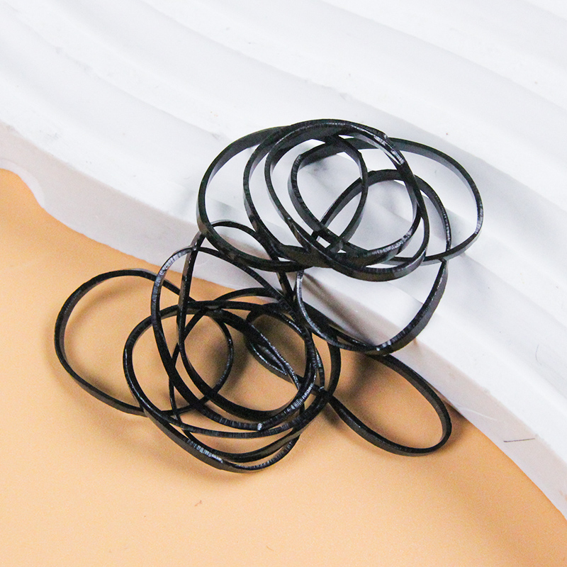 1038 Buzzword Unbreakable Hair Ties Black TPR 4013000039