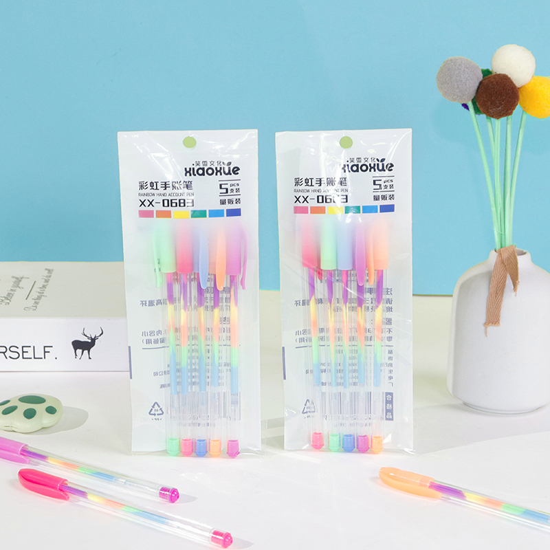 Rainbow Journal Pen 5-Pack