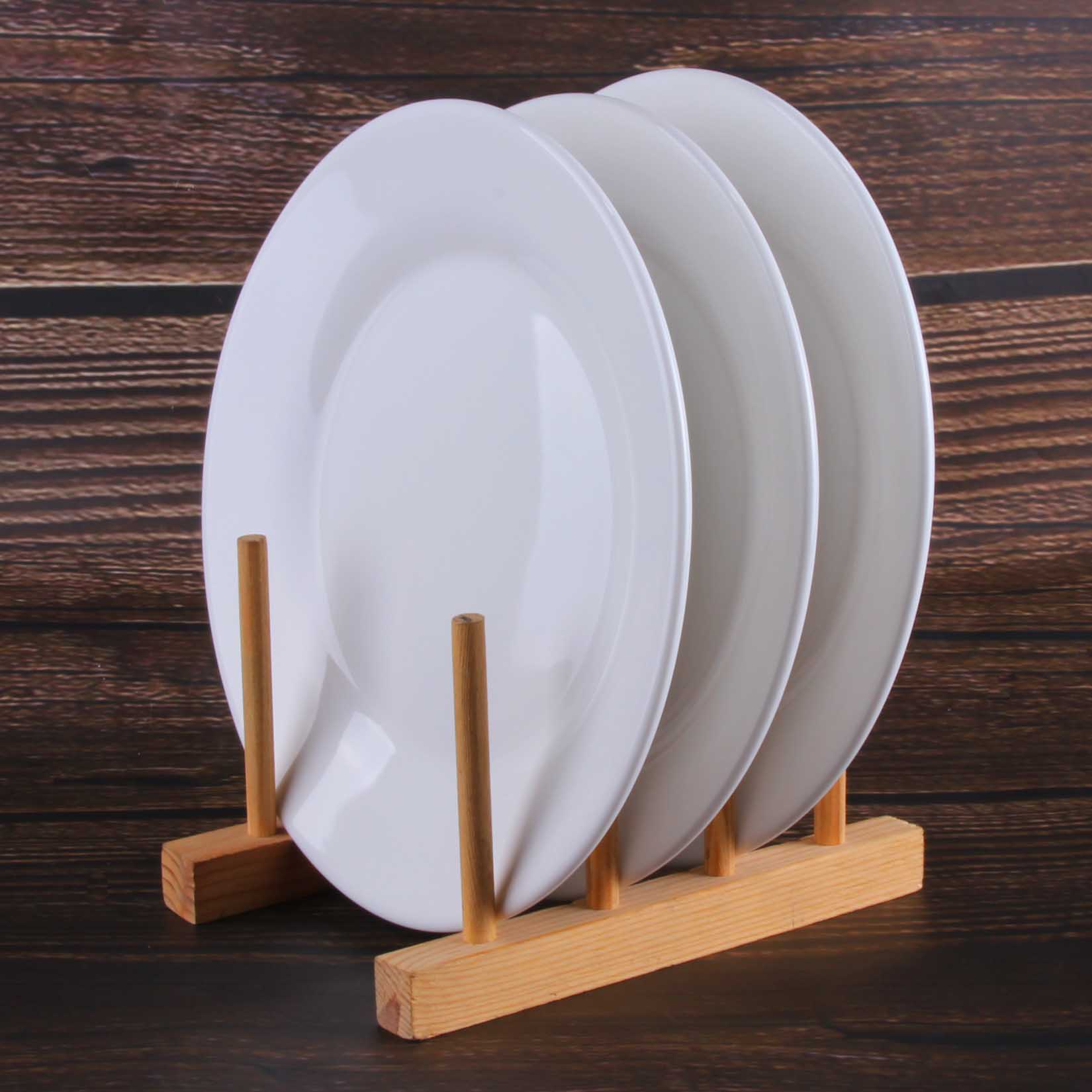 9 Inch White Flat Plate