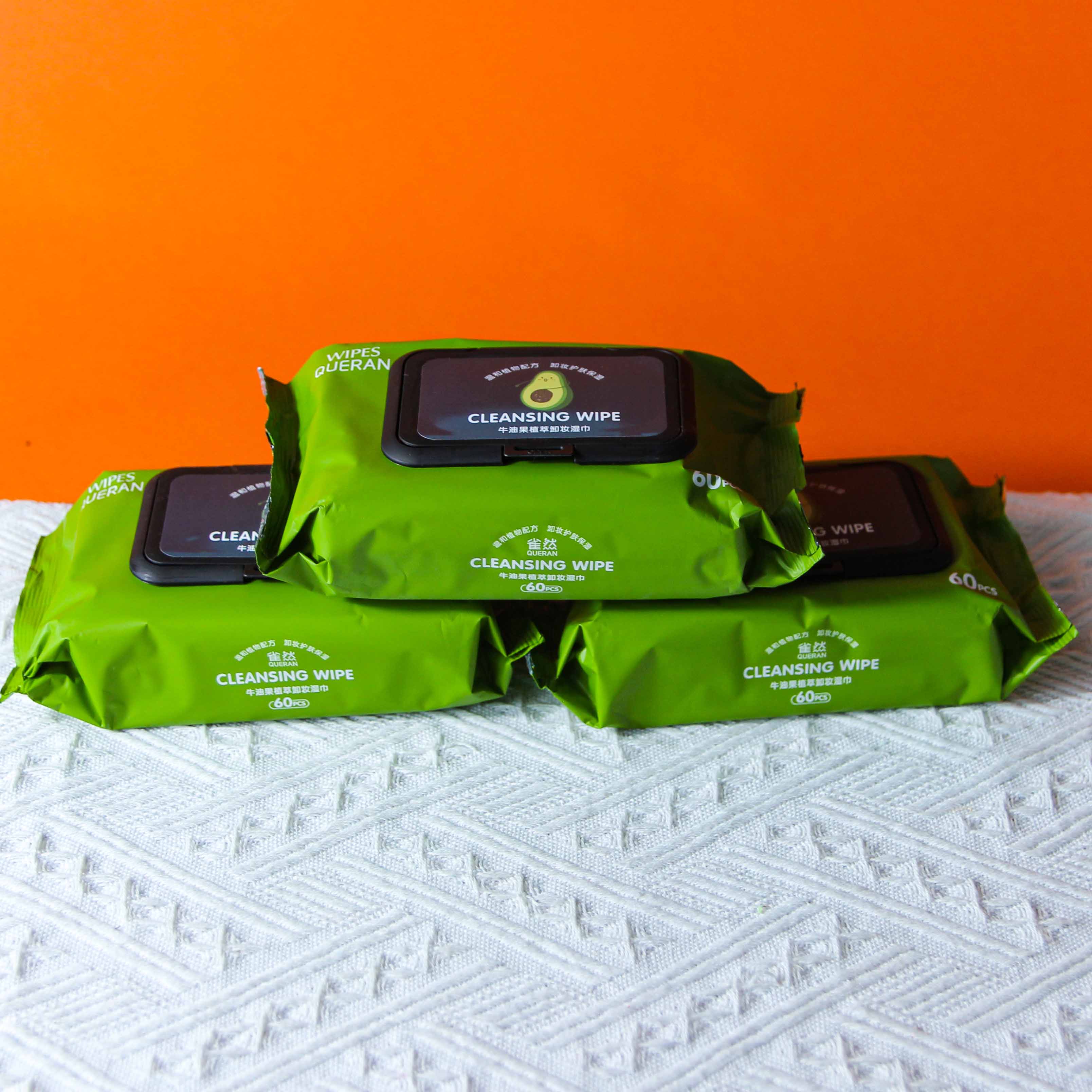 Avocado Wet Wipes 70 Pack with Lid